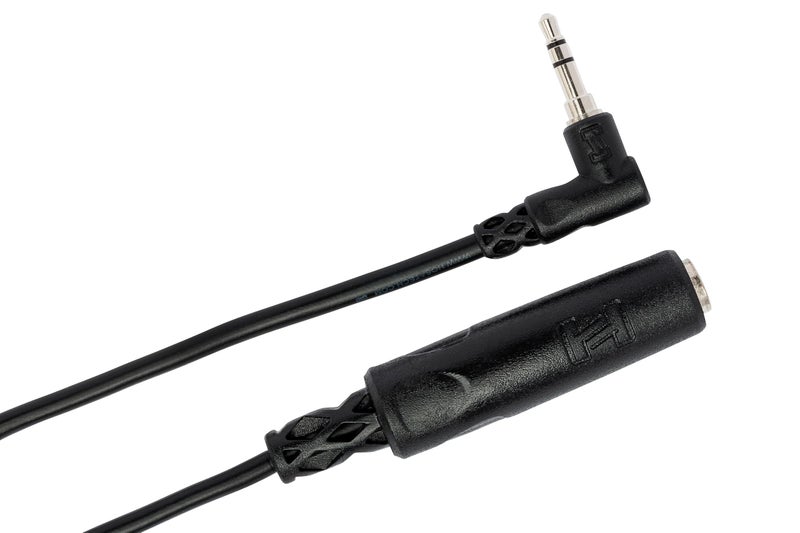 Hosa MHE-100.5 Headphone Adaptor, 1/4 Inch TRS to Right-angle 3.5 mm, 6 Inches - Image 4